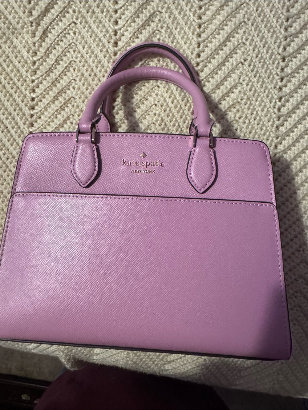 kate spade Lilac Saffiano Leather Top-Handle Satchel